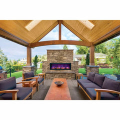 Amantii Panorama BI-88-DEEP-OD Deep 88 Inch linear Indoor or Outdoor Electric Fireplace - Green Vista Living