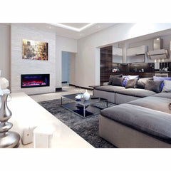 Amantii Panorama BI-40-DEEP-OD Deep 40 Inch linear Indoor or Outdoor Electric Fireplace - Green Vista Living