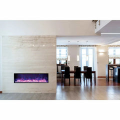 Amantii 50 Inch Panorama Slim BI-50-SLIM-OD Linear Indoor or Outdoor Electric Fireplace - Green Vista Living
