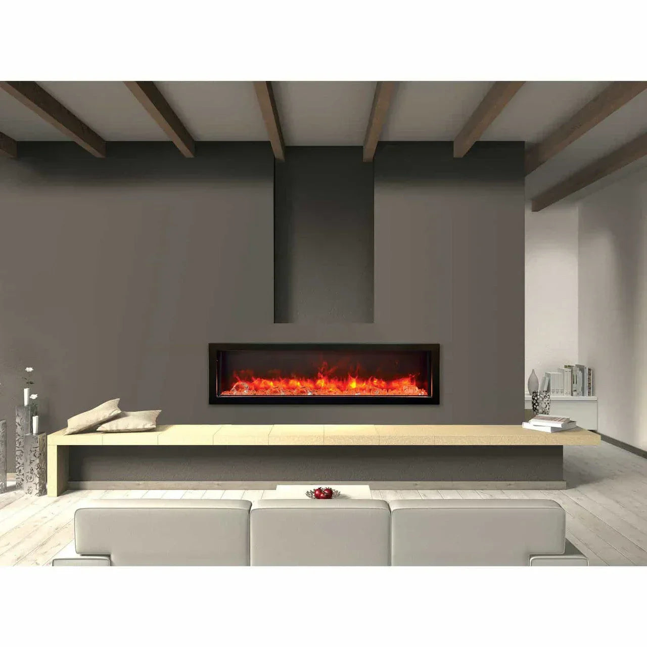 Amantii Panorama BI-60-DEEP-OD Deep 60 Inch linear Indoor or Outdoor Electric Fireplace - Green Vista Living
