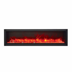 Amantii Panorama BI-88-DEEP-OD Deep 60 Inch linear Indoor or Outdoor Electric Fireplace