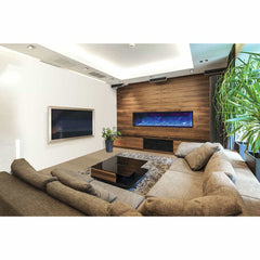Amantii Panorama BI-88-DEEP-OD Deep 72 Inch linear Indoor or Outdoor Electric Fireplace
