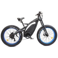 Ecotric 48v 17.5AH 1000W big fat tire ebike Bison-Matt Black - Green Vista Living