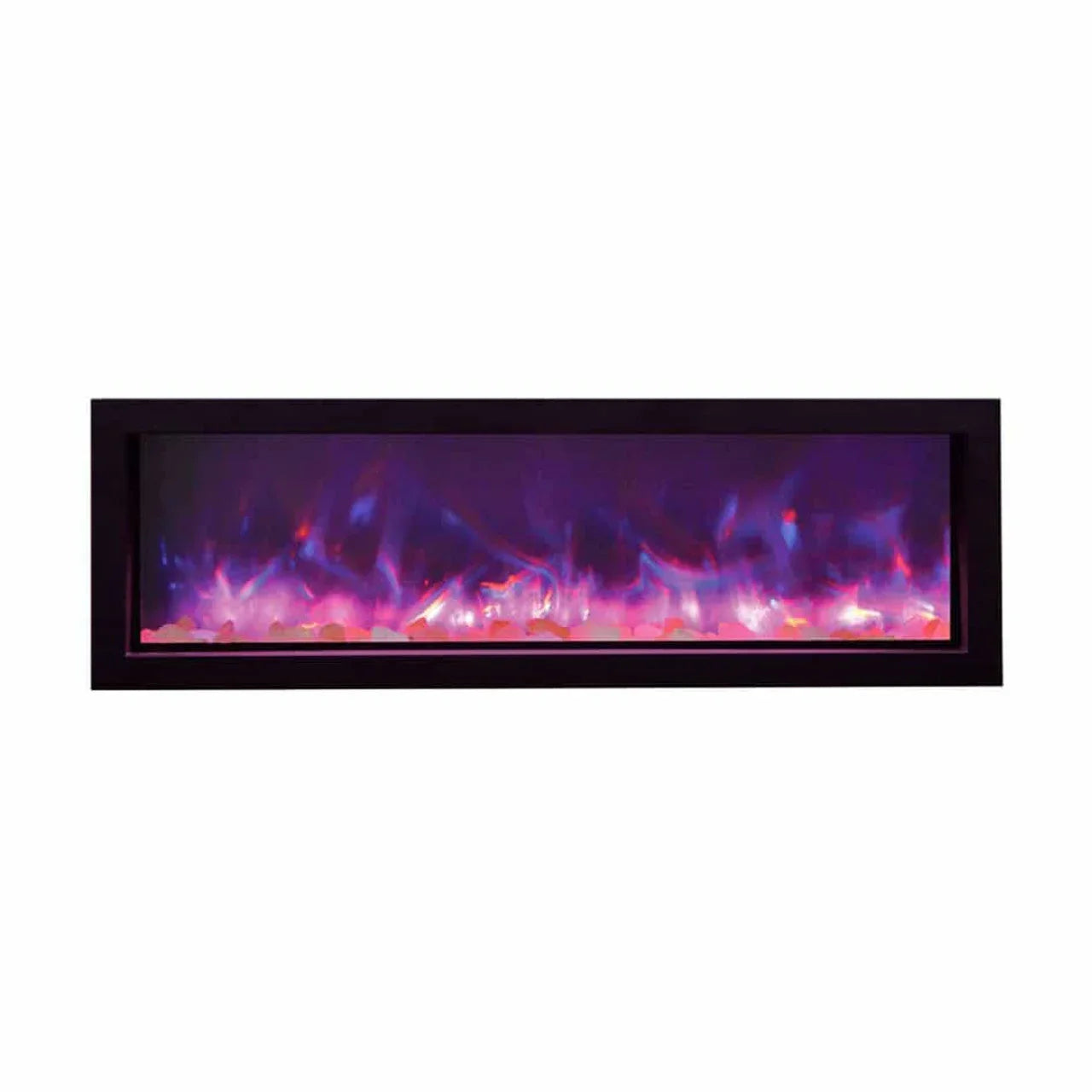Amantii 88 Inch Panorama Slim BI-88-SLIM-OD Linear Indoor or Outdoor Electric Fireplace - Green Vista Living
