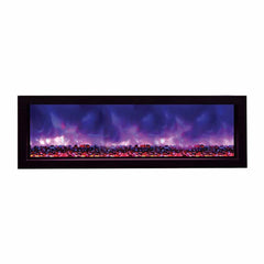 Amantii 50 Inch Panorama Slim BI-50-SLIM-OD Linear Indoor or Outdoor Electric Fireplace