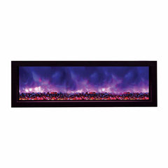 Amantii 88 Inch Panorama Slim BI-88-SLIM-OD Linear Indoor or Outdoor Electric Fireplace