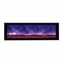 Amantii BI 60” SLIM Panorama Indoor/Outdoor Electric Fireplace with Remote - Green Vista Living