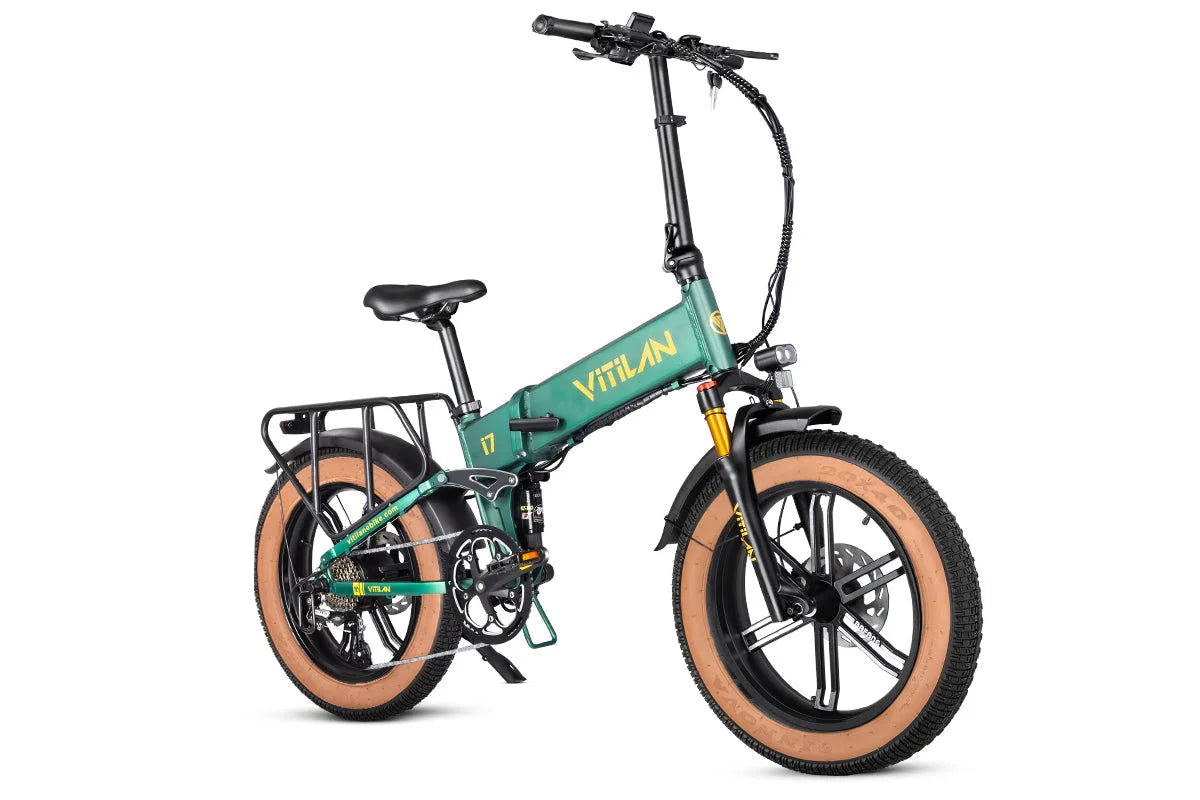 Vitilan I7 Pro Folding Full Suspension Electric Bike - Green Vista Living