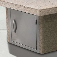 Cal Flame Stucco and Tile Dining Height Rectangle Propane Gas Fire Pit FPT-RT501M