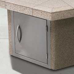 Cal Flame Stucco and Tile Dining Height Rectangle Propane Gas Fire Pit FPT-RT501M