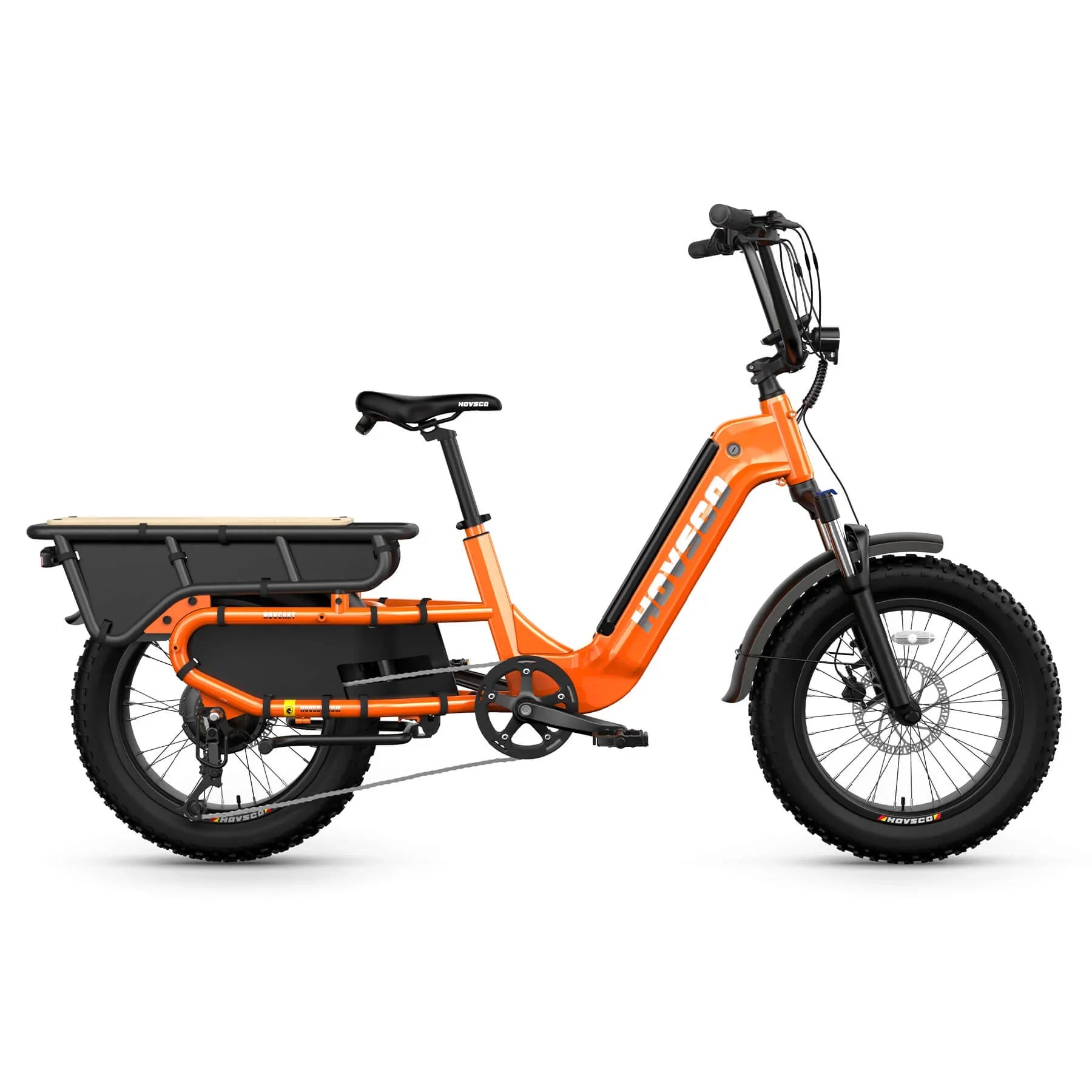 HOVSCO HovCart 20“ Step-Thru Electric Fat Tire Cargo Bike - Green Vista Living
