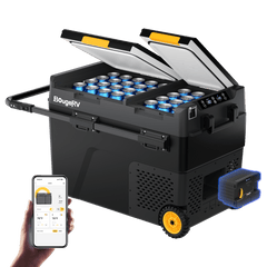BougeRV CRD2 Dual Zone Solar Battery Portable Fridge Kit