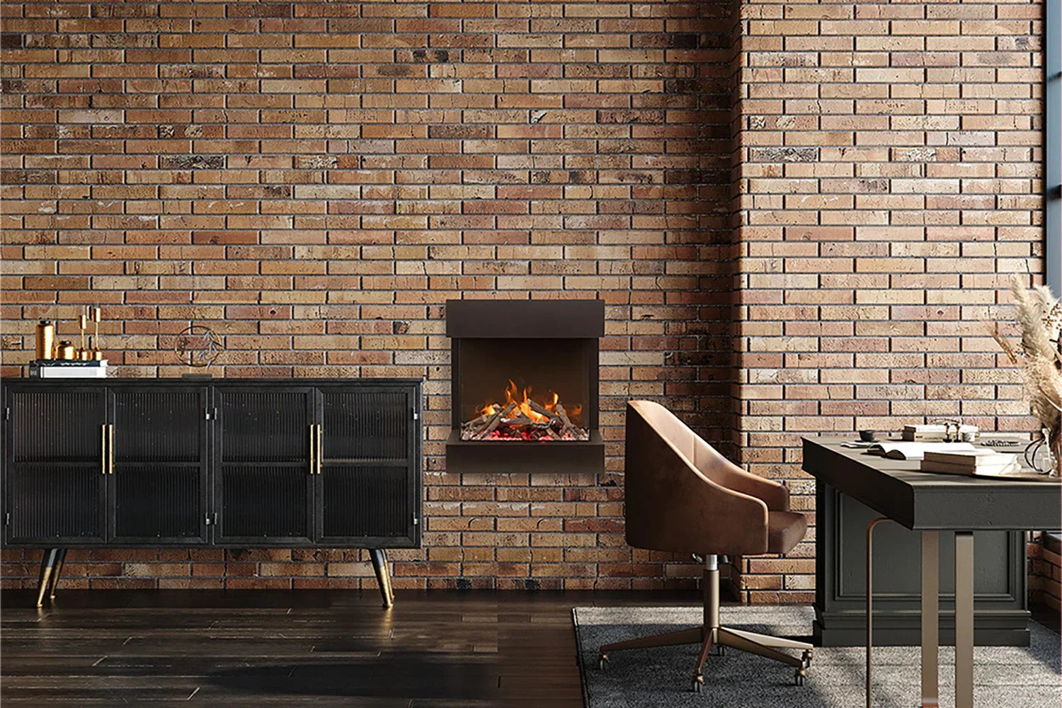 Amantii 2025WM Cube Lumina 3-Sided View Built In Indoor/Outdoor Electric Fireplace - Green Vista Living