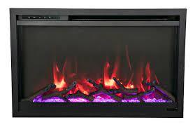 Amantii Traditional Extra slim 30 Inch Modern Smart Electric Fireplace - Green Vista Living
