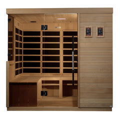 Golden Designs Ultra Low EMF 6-Person Dynamic "La Sagrada" Infrared Sauna with Hemlock Wood | Model: DYN-5860-01
