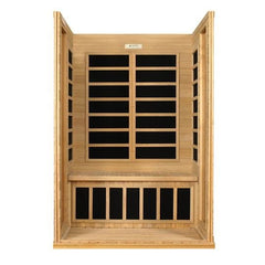 Golden Design Ultra Low EMF 2-Person Dynamic "Versailles" FAR Infrared Sauna with Hemlock Wood | Model: DYN-6202-03 Elite