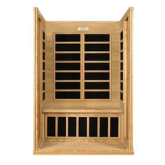 Golden Design Ultra Low EMF 2-Person Dynamic "Versailles" FAR Infrared Sauna with Hemlock Wood | Model: DYN-6202-03 Elite