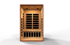 Golden Designs Ultra Low EMF 2-Person Dynamic "Cardoba Elite" FAR Infrared Sauna with Hemlock Wood | Model: DYN-6203-01 Elite