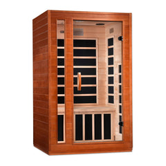 Golden Designs Ultra Low EMF 2-Person Dynamic "Cardoba Elite" FAR Infrared Sauna with Hemlock Wood | Model: DYN-6203-01 Elite