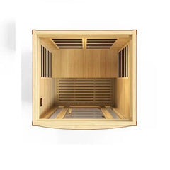Golden Design Low EMF 2-Person Dynamic "San Marino" FAR Infrared Sauna with Hemlock Wood | Model: DYN-6206-01