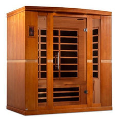 Golden Design "Bergamo Elite" Dynamic Ultra Low EMF Infrared Sauna 4-Person w/ Hemlock Wood | Model: DYN-6440-01 Elite