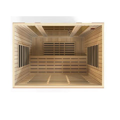 Golden Design "Bergamo Elite" Dynamic Ultra Low EMF Infrared Sauna 4-Person w/ Hemlock Wood | Model: DYN-6440-01 Elite