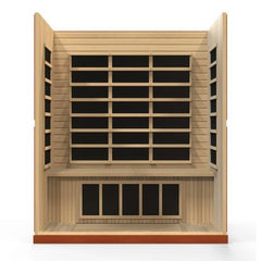 Golden Design "Bergamo Elite" Dynamic Ultra Low EMF Infrared Sauna 4-Person w/ Hemlock Wood | Model: DYN-6440-01 Elite