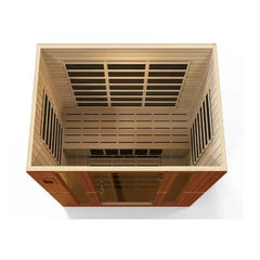 Golden Design "Bergamo Elite" Dynamic Ultra Low EMF Infrared Sauna 4-Person w/ Hemlock Wood | Model: DYN-6440-01 Elite