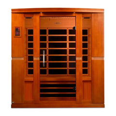 Golden Design Low EMF 4-Person Dynamic "Bergamo" Infrared Sauna with Hemlock Wood | Model: DYN-6440-01
