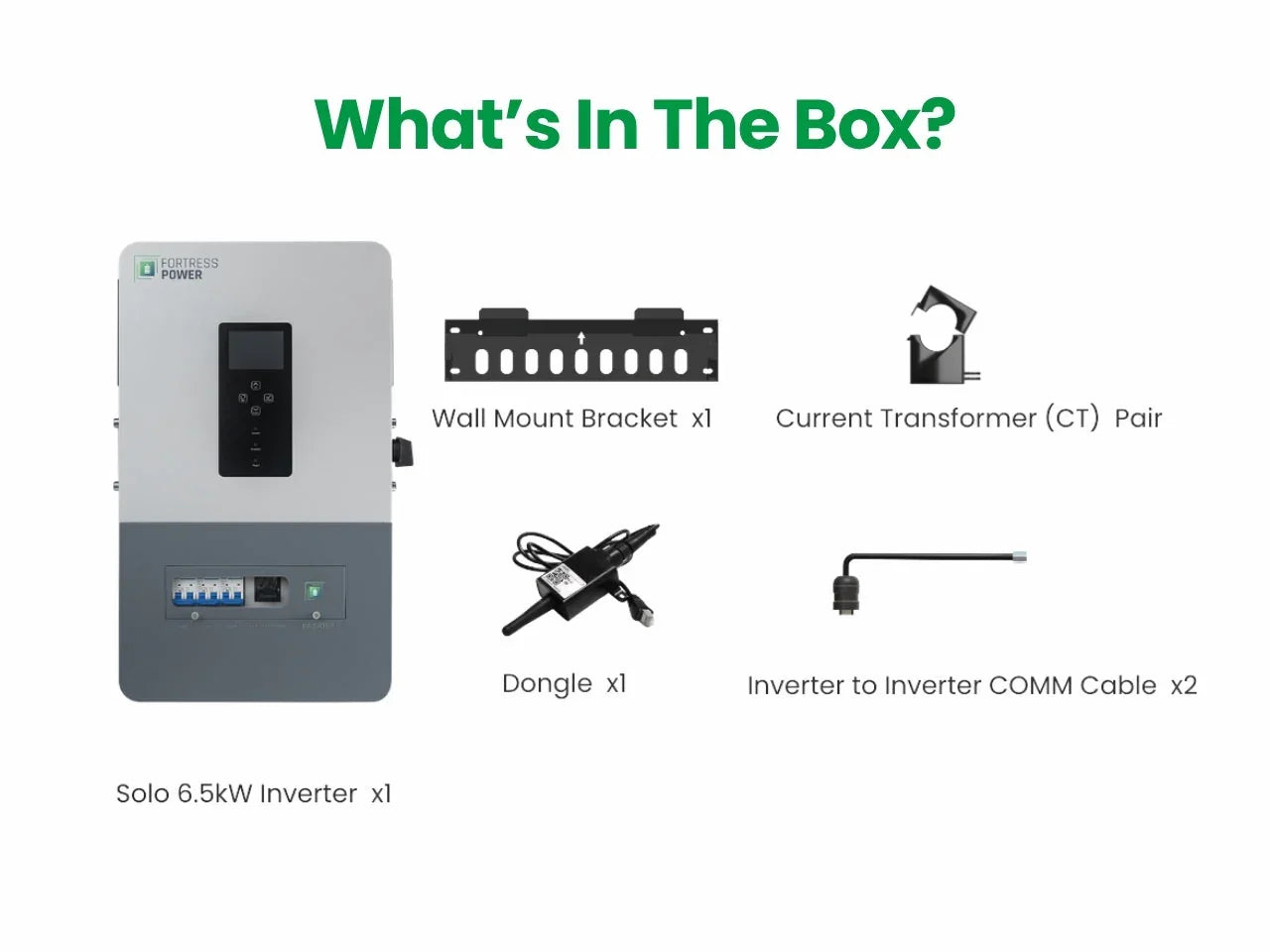 Fortress Power Solo 6.5K Non-export Hybrid Inverter - Green Vista Living