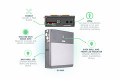 Fortress Power eForce 9.6kWh Stackable LFP Battery (IP 65 Rated) - Green Vista Living