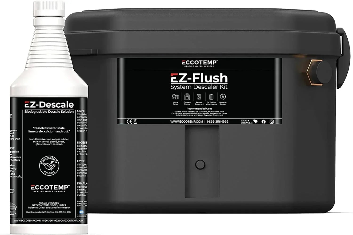 Eccotemp EZ-Flush System Descaler Kit with Pump and Solution - Green Vista Living