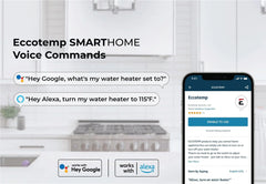Eccotemp SmartHome 4.0 Gallon Mini Tank Water Heater with Voice Commands - Green Vista Living