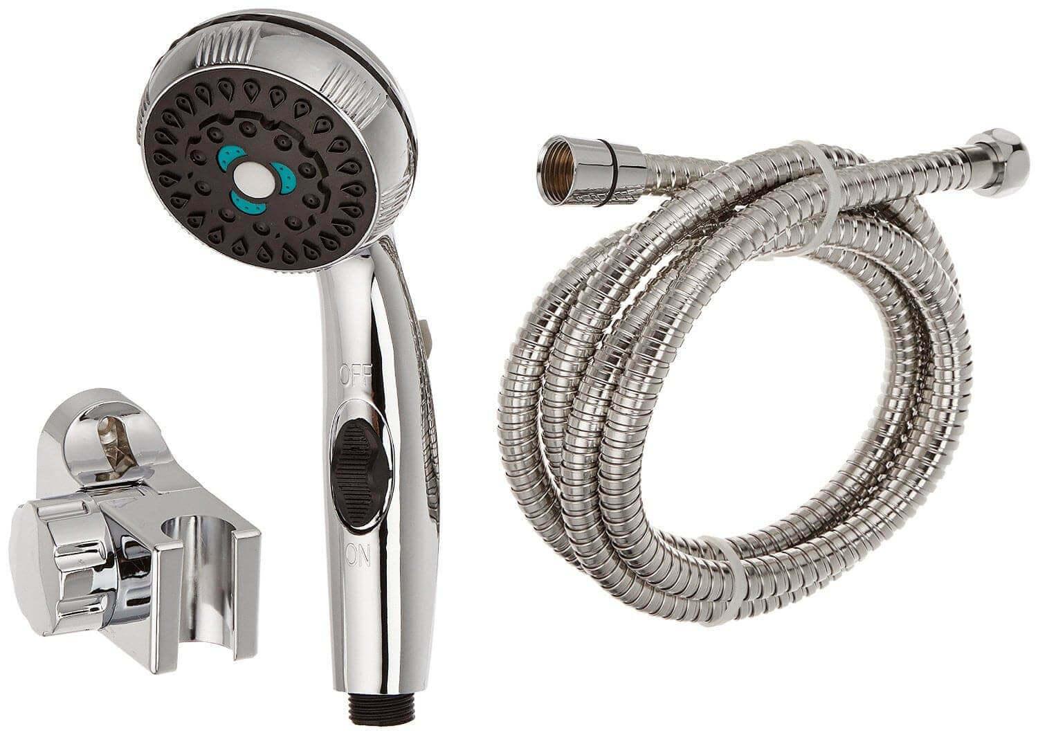 Eccotemp Chrome Shower Head And Stainless Steel Hose - Green Vista Living