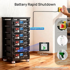 Eco-Worthy Cubix 100 Pro | 48V 100AH Server Rack Battery | Bluetooth & WiFi | Low-Temp Charge | 10 Years Warranty