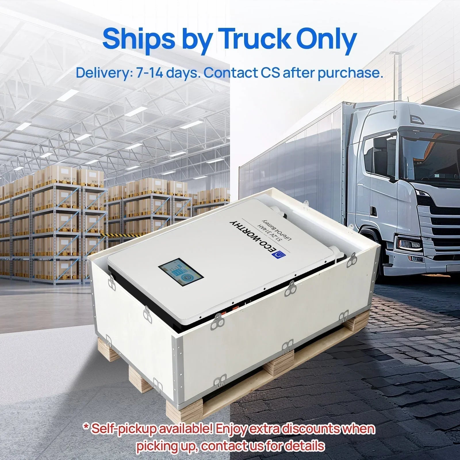 ECO-WORTHY PowerMega 314 | 51.2V 314Ah LiFePO4 Home Backup Battery with 5kW Inverter Eco-Worthy