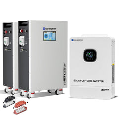 Eco-Worthy 10kW Home Backup Solar Power Bundle | PowerMega 314 51.2V 314Ah Battery and 48V 10000w Off Grid Inverter