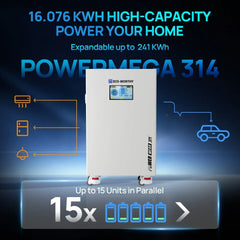 ECO-WORTHY PowerMega 314 | 51.2V 314Ah LiFePO4 Home Backup Battery with 5kW Inverter Eco-Worthy