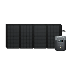 EcoFlow DELTA 2 Max + 160W Solar | 10Y LFP, 99% Appliances, 43m Fast Charge, Durable