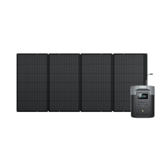 EcoFlow DELTA 2 Max + 400W Solar Panel | 3400W, 2048Wh, X-Boost, Home & Outdoors