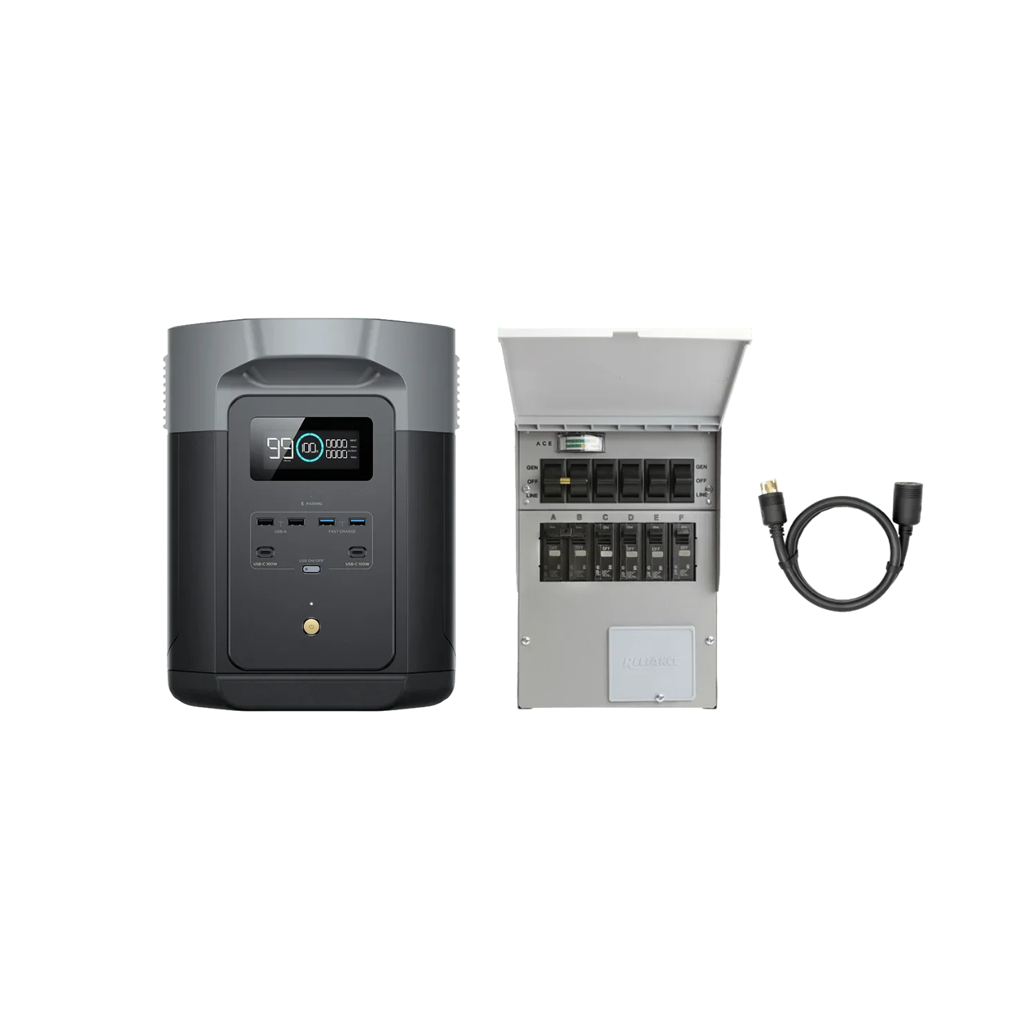 EcoFlow DELTA 2 Max | 2400W AC, 2048Wh, X-Boost, 10Y | Home Backup, Camping, RV