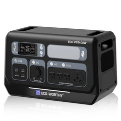 EcoWorthy 2400W Portable Power Station with 2048Wh Lithium Battery