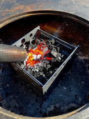 Arteflame Fuel Saver — Charcoal/Wood Heat-Focus Insert (Fits 30″ & 40″ Grills, Steel) - Green Vista Living