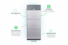 Fortress Power eForce 9.6kWh Stackable LFP Battery (IP 65 Rated) - Green Vista Living