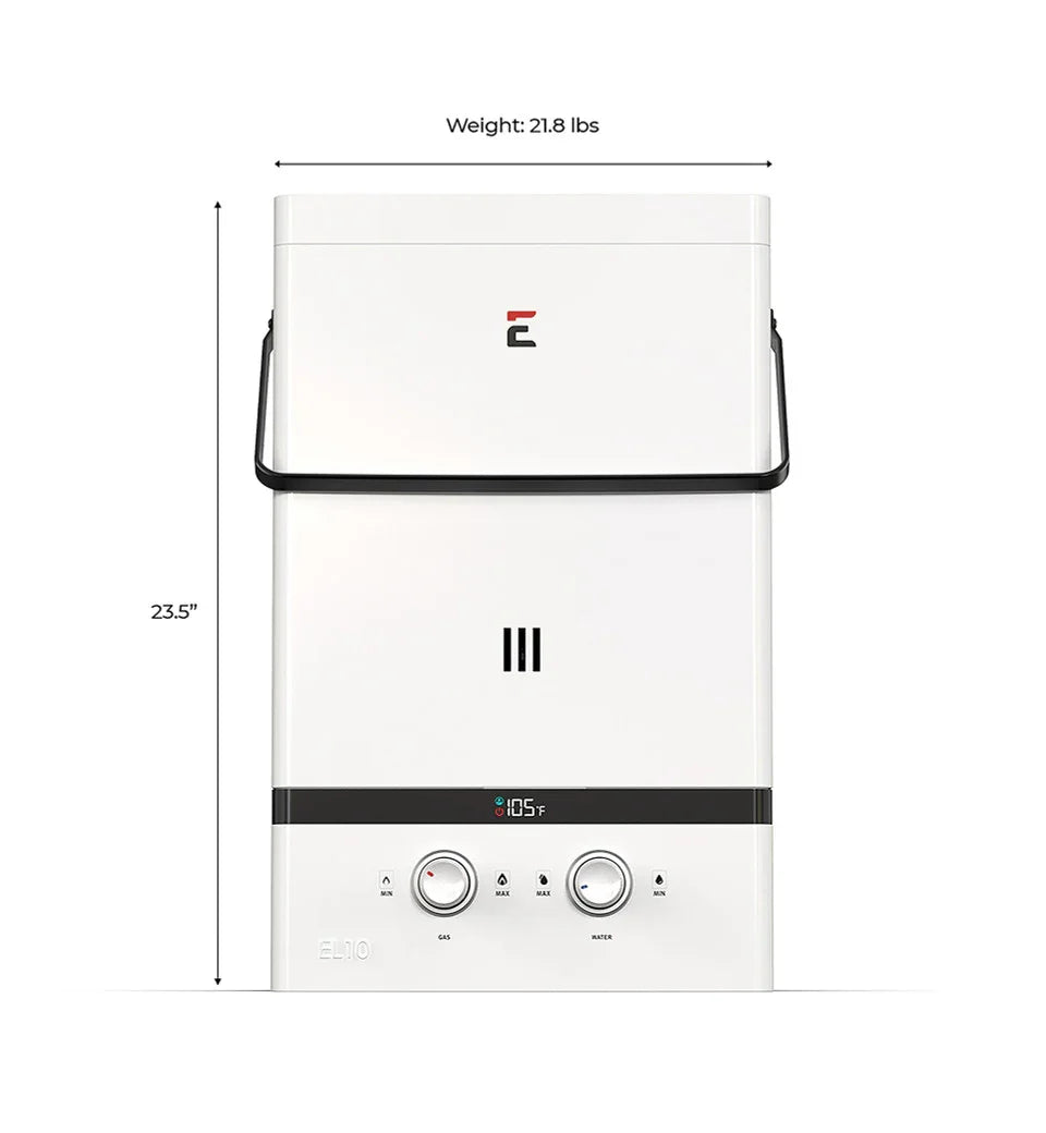Eccotemp Luxé EL10 3.0 GPM Portable Outdoor Tankless Water Heater - Green Vista Living