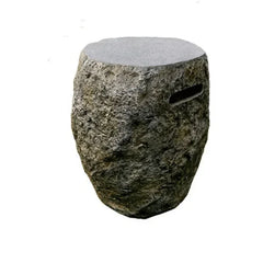 Elementi Boulder tank cover with stone texture on white background, outdoor accessory