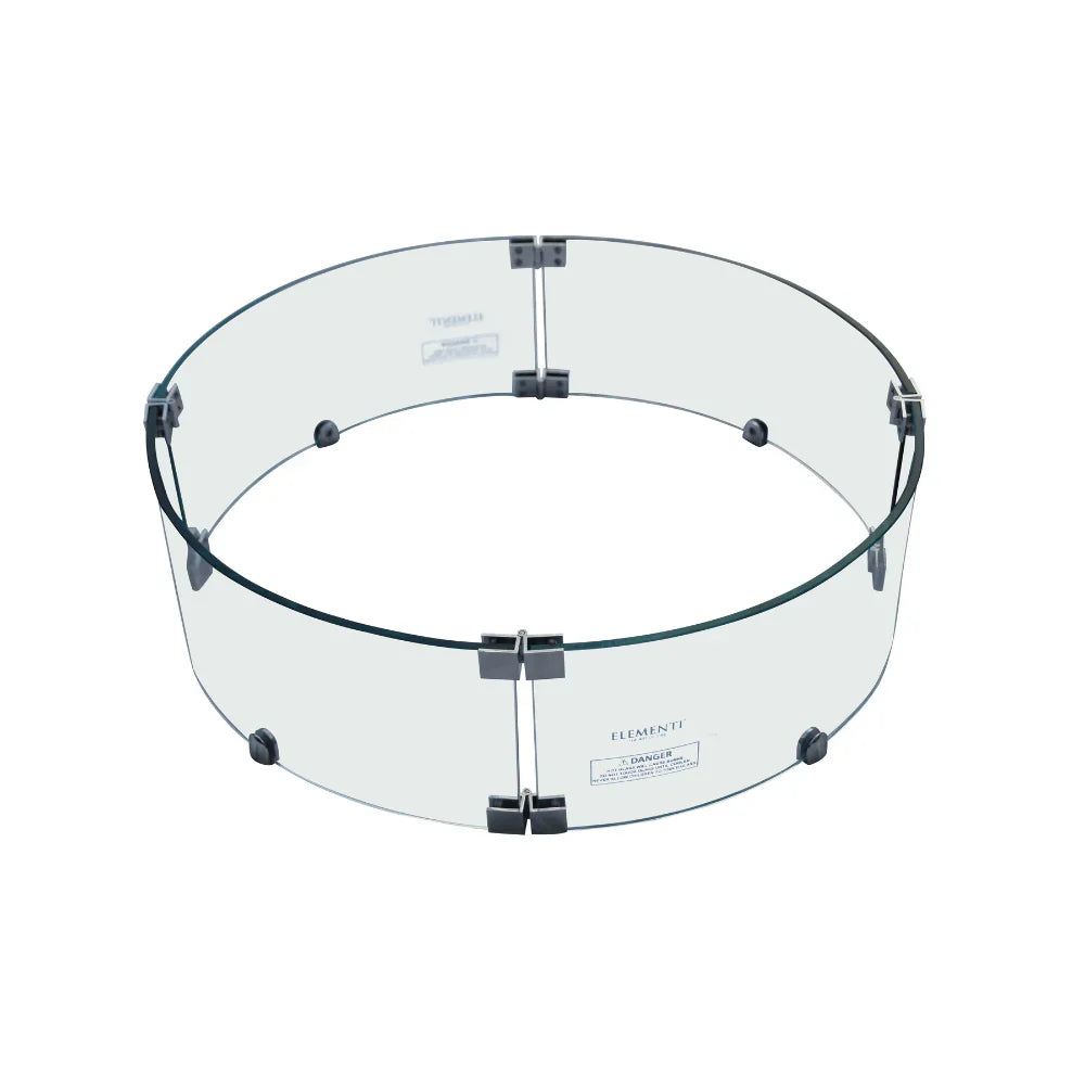 Elementi Fire Table Wind Screen for Metropolis, Columbia, Boulder and Manchester - Green Vista Living