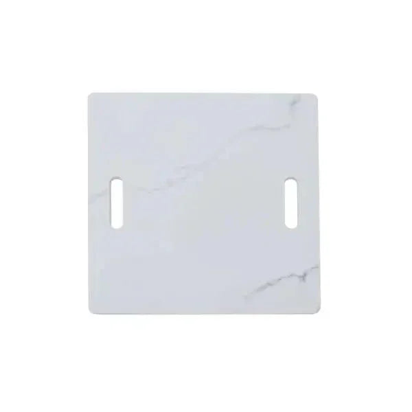 Elementi Plus Bianco 40" Marble Porcelain Fire Table - Bianco White - Green Vista Living