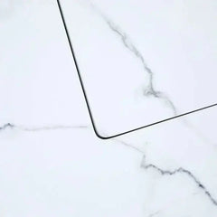 Elementi Plus Bianco 40" Marble Porcelain Fire Table - Bianco White - Green Vista Living