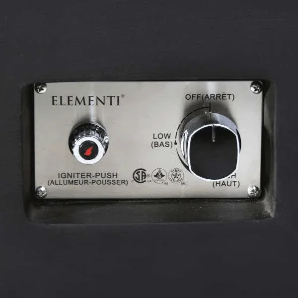 Elementi Plus Valencia Porcelain Top Fire Table OFP102BB - Green Vista Living